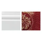 Lænestol med armlæn og struktur i hvidlakeret træ lavet i Italien - kat Viadurini