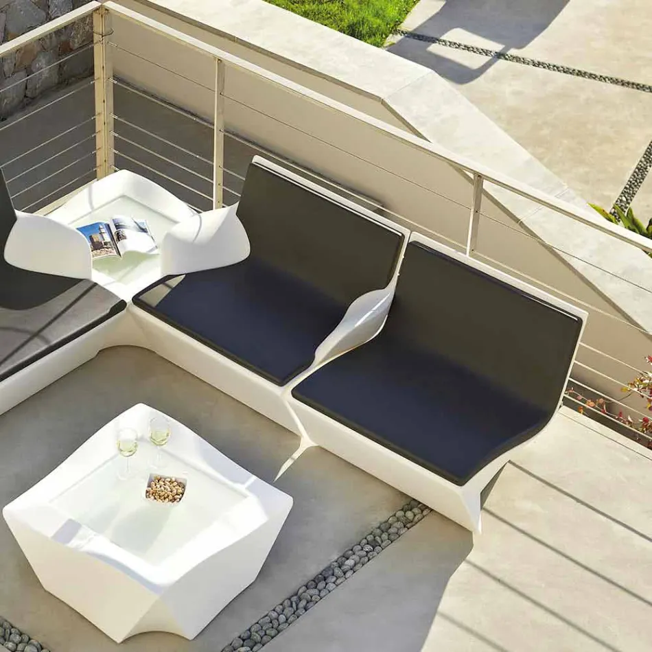 Lænestol med armlæn Slide Kami Moderne design lavet i Italien Viadurini