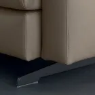 Lænestol med sædehynde polstret i fjer og polyester Fremstillet i Italien - Malizioso Viadurini