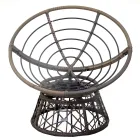 Lænestol med aluminiumsstel beklædt med polyrattan og sofabord - Puntina Viadurini