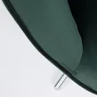 Lænestol med justerbar struktur i forkromet stål og fløjl - Giulia Viadurini