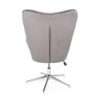 Lænestol med justerbar struktur i forkromet stål og fløjl - Giulia Viadurini