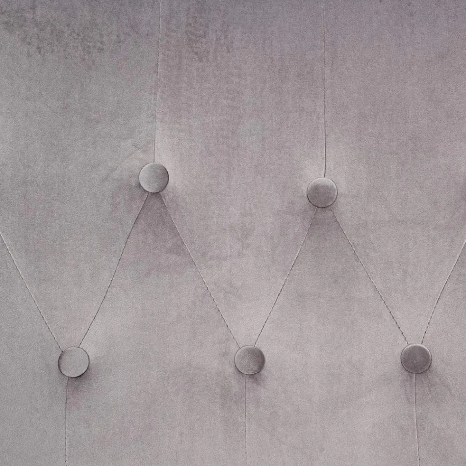 Lænestol med justerbar struktur i forkromet stål og fløjl - Giulia Viadurini