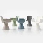 Udendørs lænestol med polyethylen armlæn - Pool Viadurini