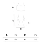 Udendørs lænestol med polyethylen armlæn - Pool Viadurini