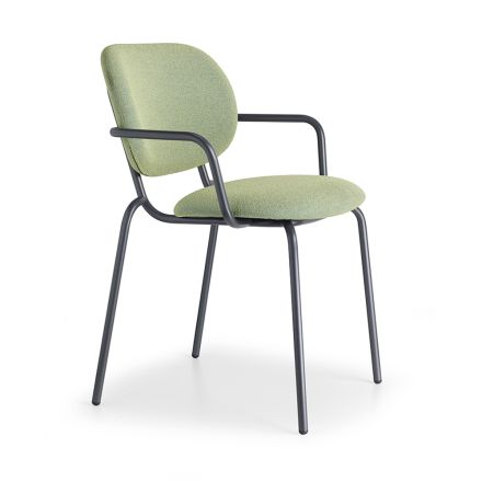 Udendørs lænestol med polstret sæde og ryglæn Made in Italy - Sisibold Viadurini