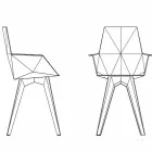 Faz Vondom design udendørs lænestol, polypropylen og polycarbonat Viadurini