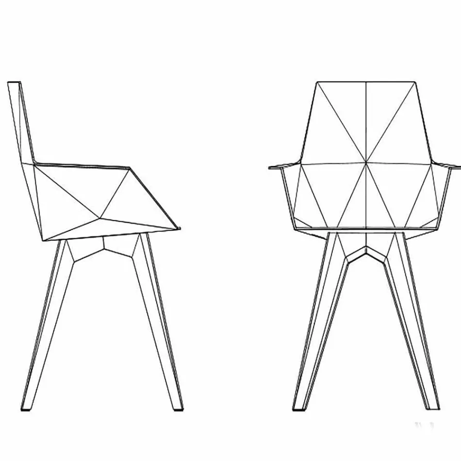 Faz Vondom design udendørs lænestol, polypropylen og polycarbonat Viadurini