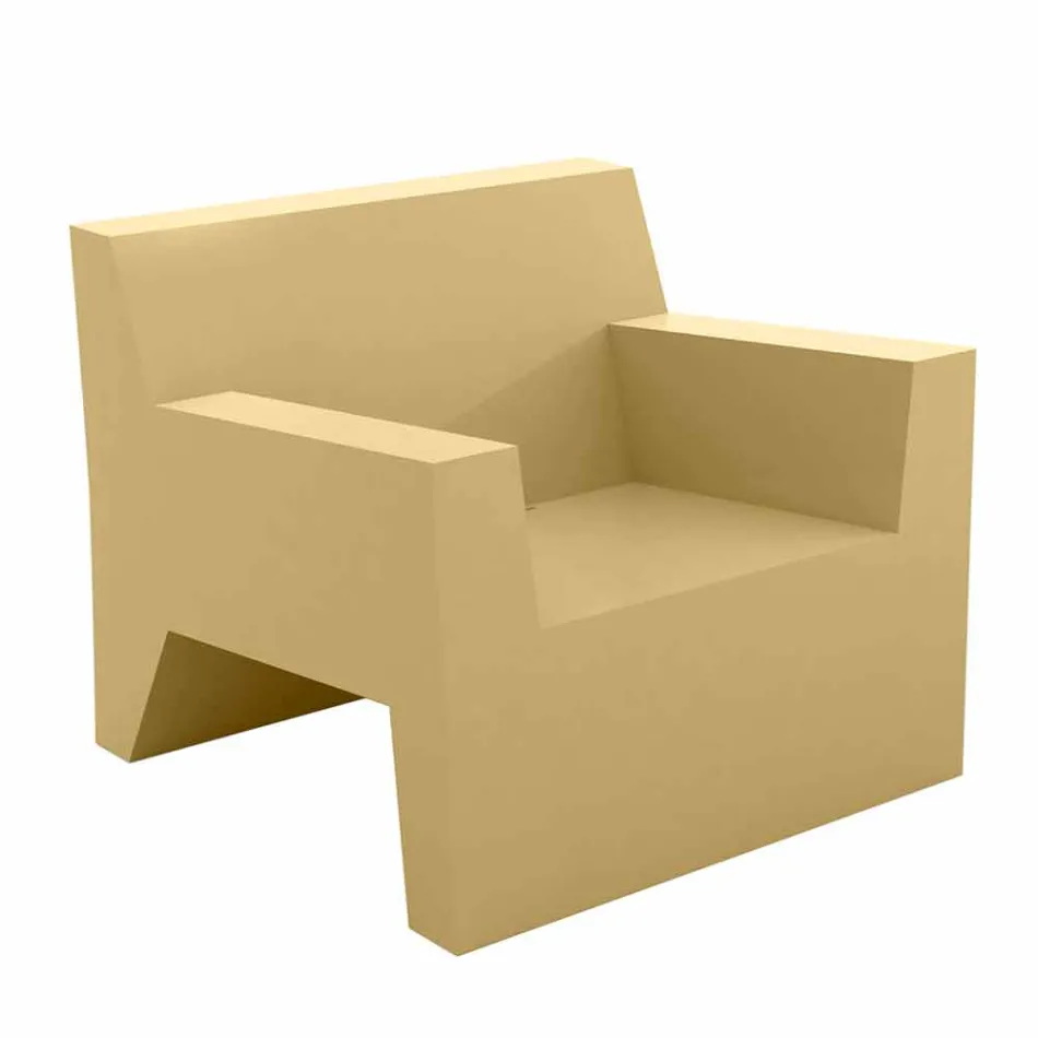 Jut af Vondom design udendørs lænestol i polyethylenharpiks Viadurini