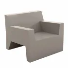 Jut af Vondom design udendørs lænestol i polyethylenharpiks Viadurini