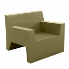 Jut af Vondom design udendørs lænestol i polyethylenharpiks Viadurini