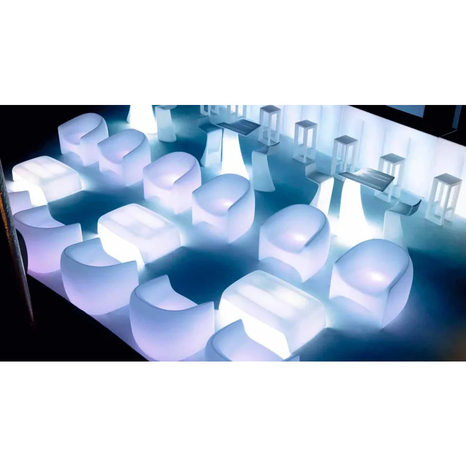 Udendørs lænestol i Blow Vondom polyethylenharpiks, design Viadurini