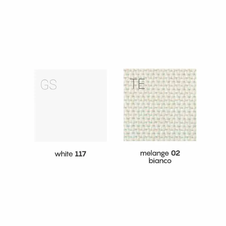 Polstret udendørs lænestol af hvidt og moderne design - Samurai af Myyour Viadurini