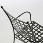 Udendørs stabelbar lænestol i metal Fremstillet i Italien, 4 stykker - Pira Viadurini