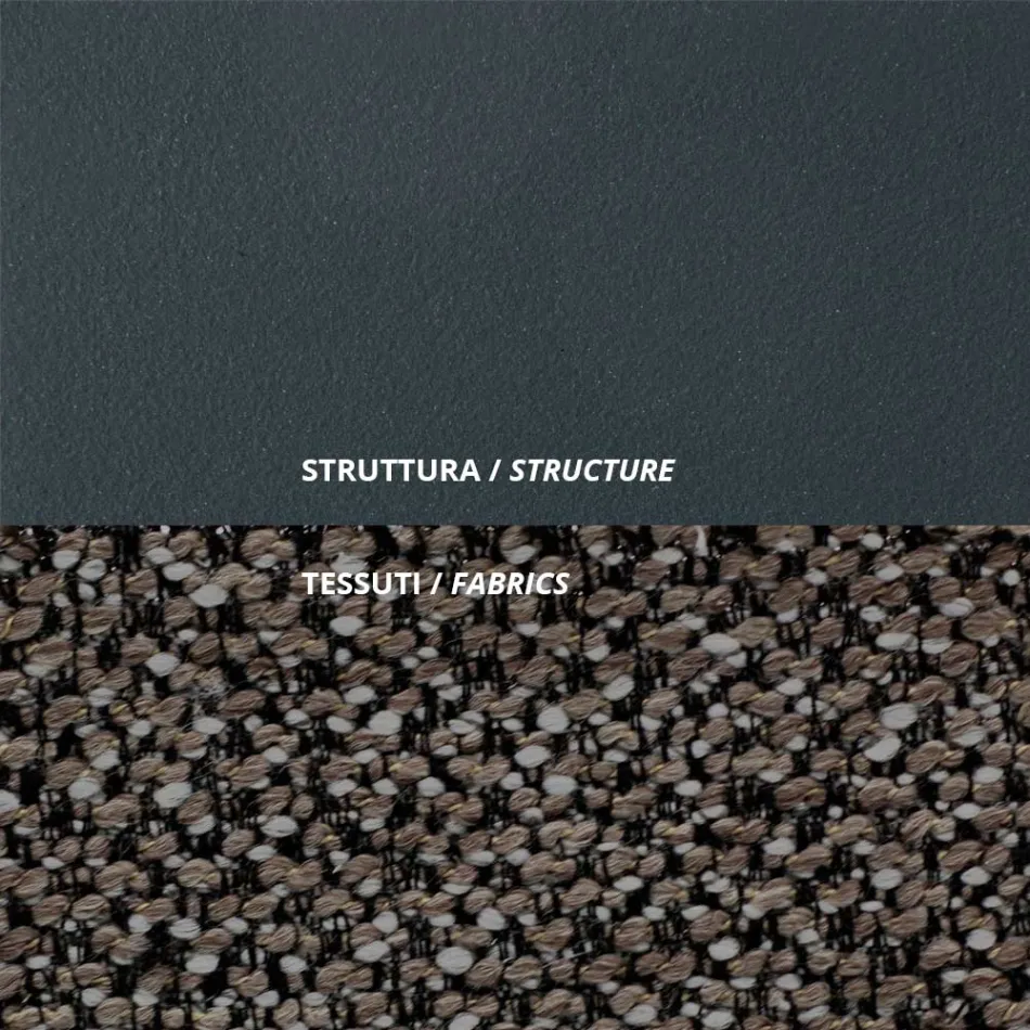 Udendørs lænestol i stål og polypropylen Fremstillet i Italien - Astrid Viadurini