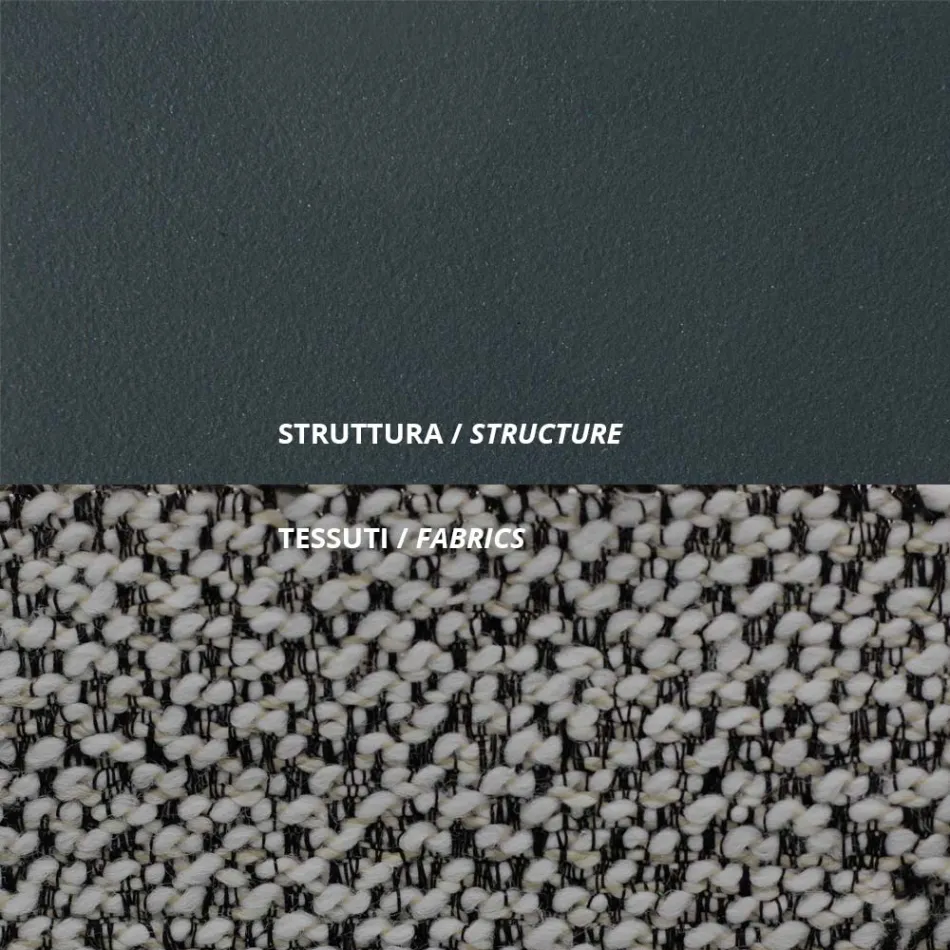 Udendørs lænestol i stål og polypropylen Fremstillet i Italien - Astrid Viadurini