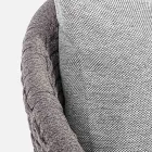 Udendørs lænestol i rebvævning og teaktræ, Homemotion - Callum Viadurini