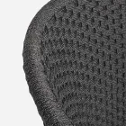 Udendørs lænestol i træ og reb med pude, Homemotion, 2 stk - Oskana Viadurini