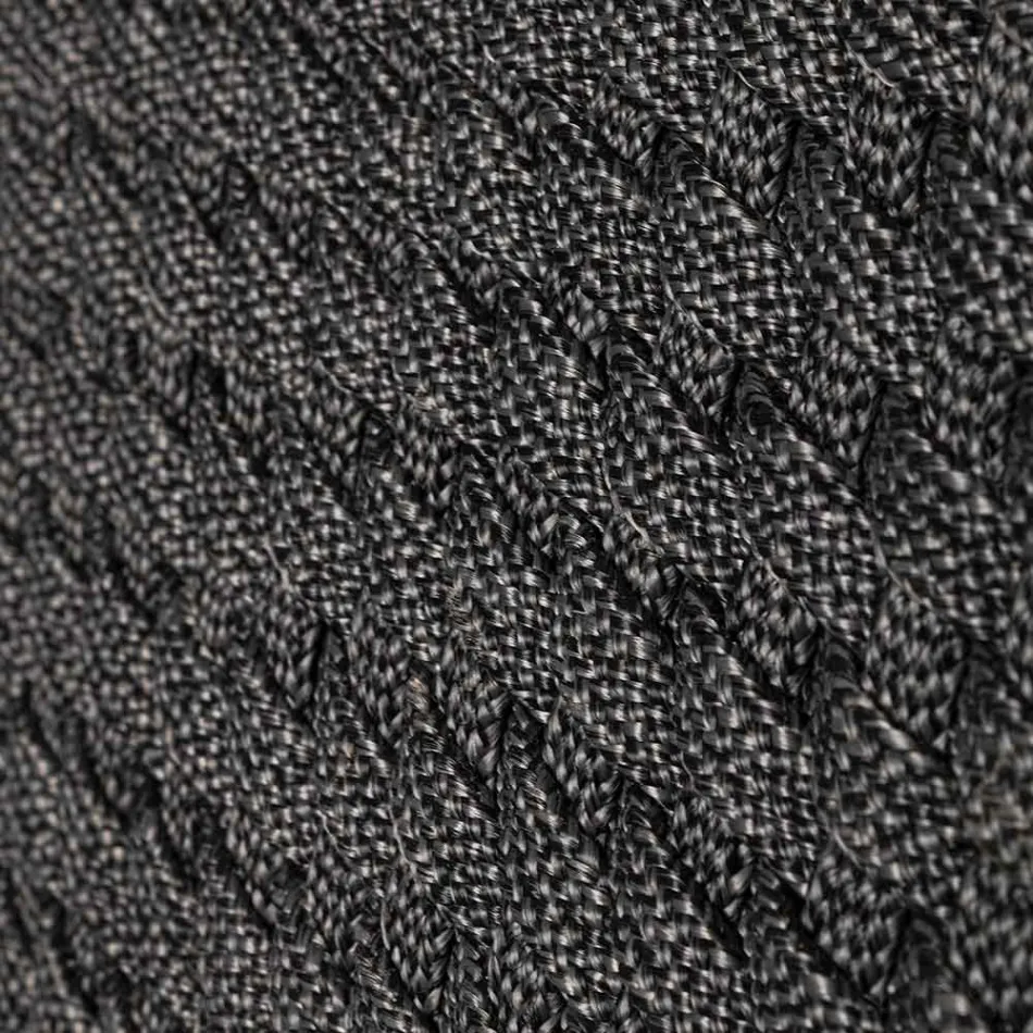 Udendørs lænestol i træ og reb med pude, Homemotion, 2 stk - Oskana Viadurini