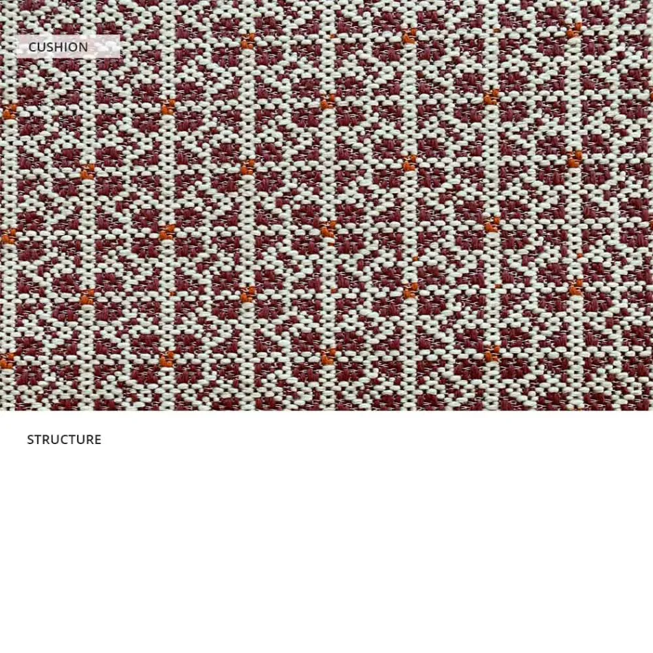 Udendørs metallænestol med luksuspude lavet i Italien - Karol Viadurini