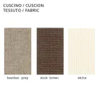 Udendørs lænestol i polyethylen med stofpude lavet i Italien - Belida Viadurini