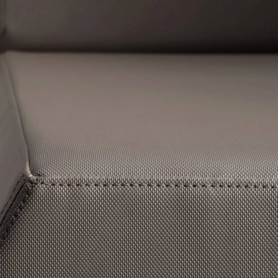 Udendørs lænestol i polyethylen med pude lavet i Italien - Chiabotto Viadurini