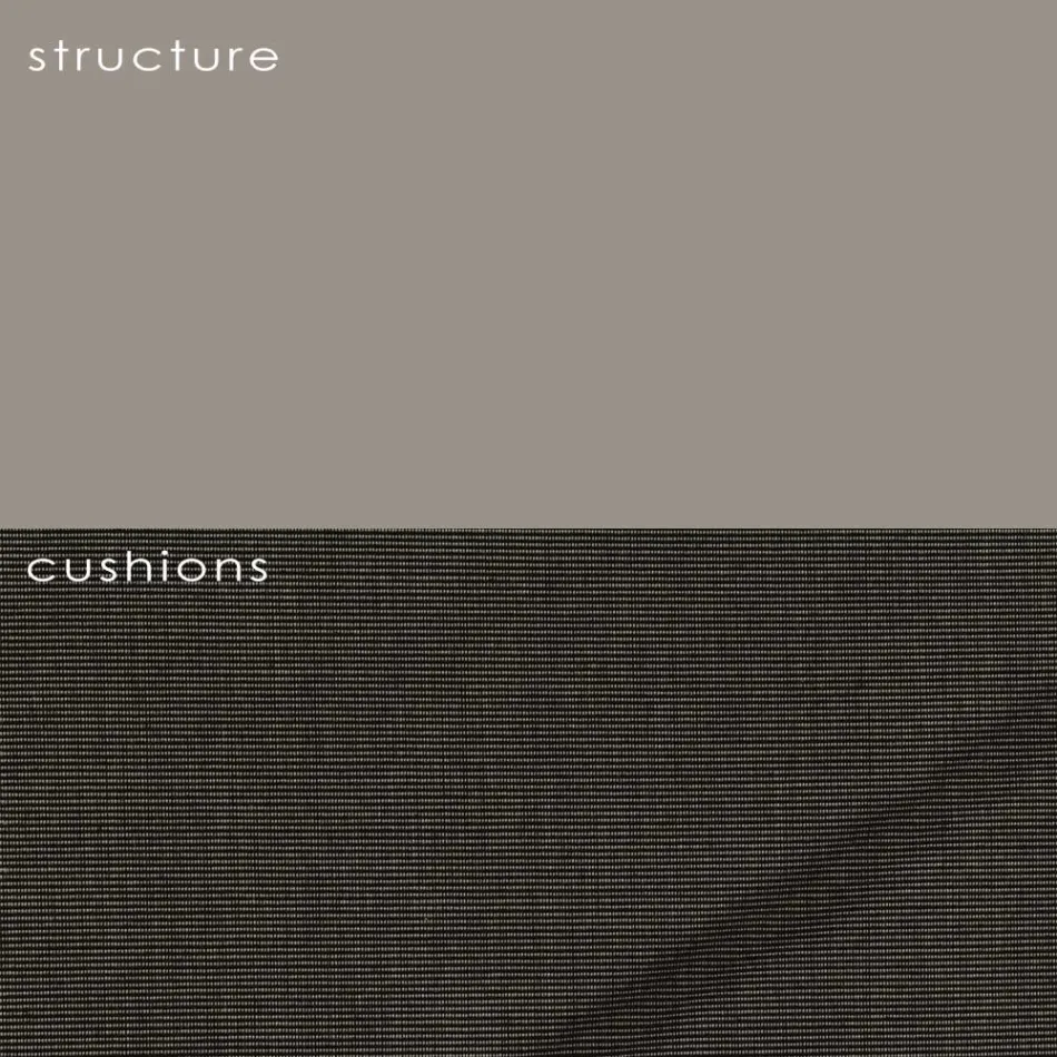 Udendørs lænestol i polyethylen med pude fremstillet i Italien - Freccia Viadurini