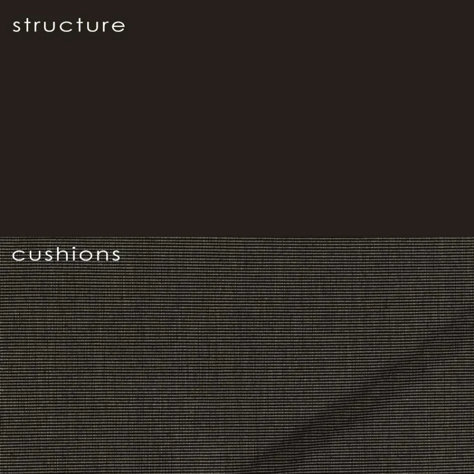 Udendørs lænestol i polyethylen med pude fremstillet i Italien - Freccia Viadurini