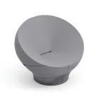 Polyethylen udendørs lænestol fås i forskellige farver - Håndklæde Viadurini