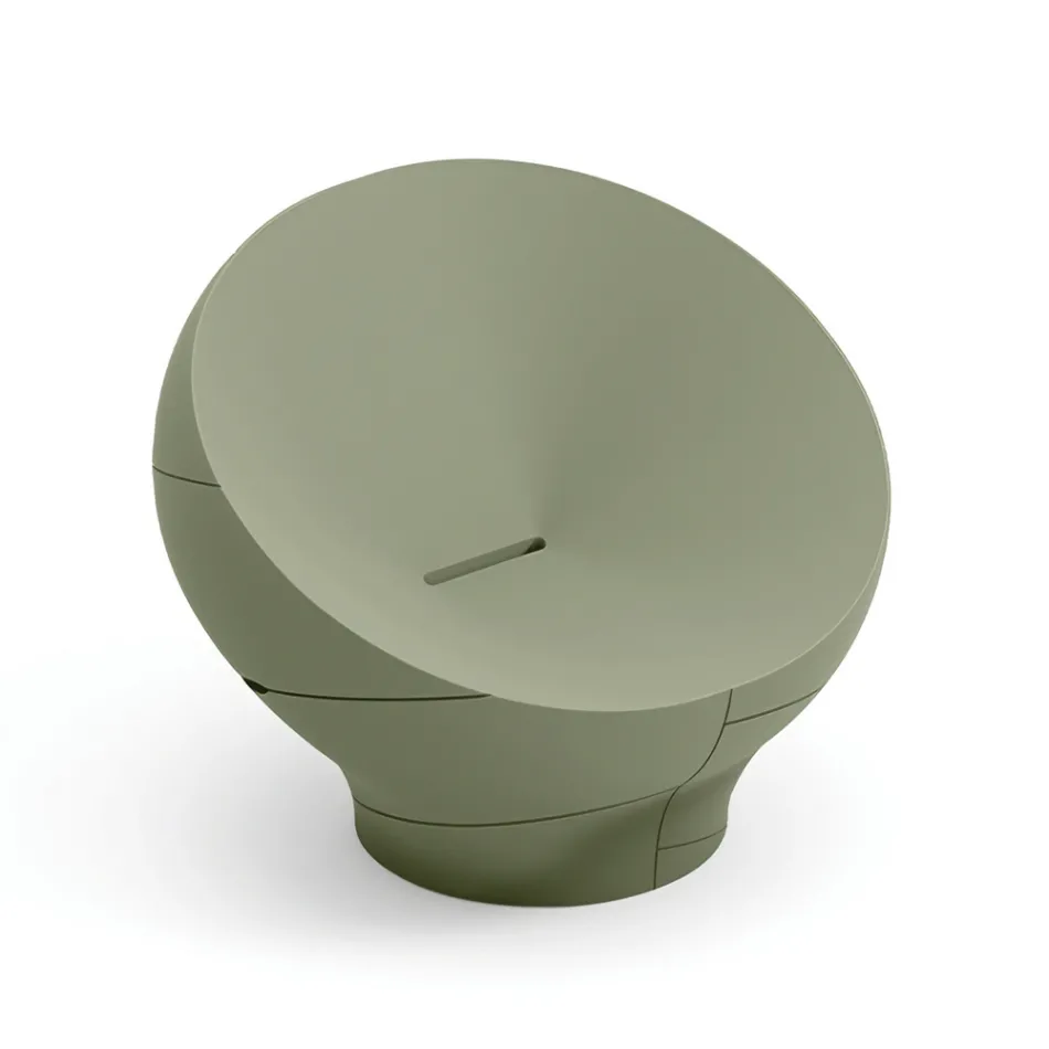 Udendørs lænestol i polyethylen fås i forskellige farver - Håndklæde Viadurini