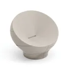 Polyethylen udendørs lænestol fås i forskellige farver - Håndklæde Viadurini