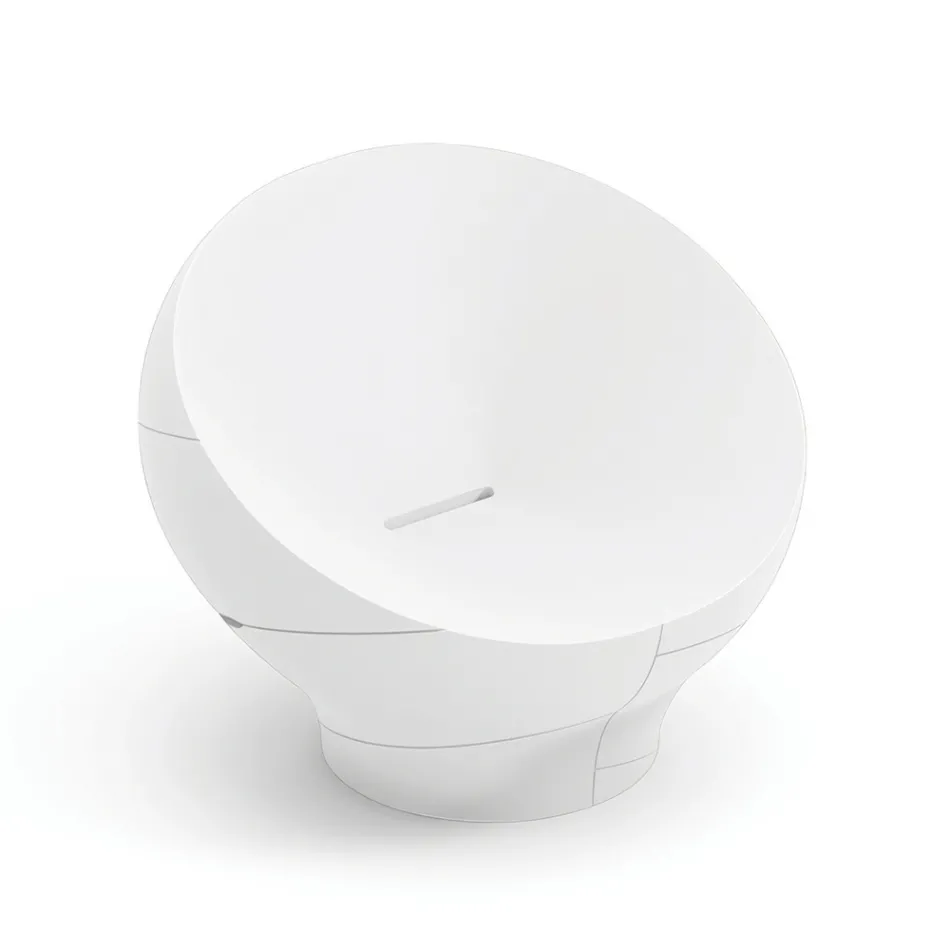 Udendørs polyethylen lænestol fås i forskellige farver - Håndklæde Viadurini