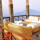 Udendørs lænestol polyethylen vævet mønster hånd Cooper Viadurini