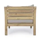 Udendørs Teak Lænestol med stofpuder, Homemotion - Tatyana Viadurini