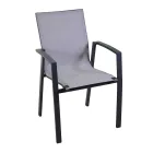 Udendørs lænestol lavet af aluminium og textilene - Map Viadurini