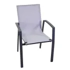 Udendørs lænestol lavet af aluminium og textilene - Map Viadurini