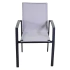 Udendørs lænestol lavet af aluminium og textilene - Map Viadurini