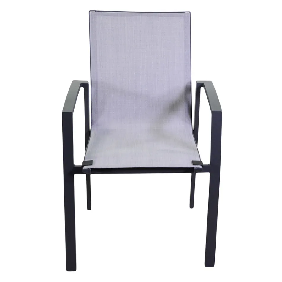 Udendørs lænestol lavet af aluminium og textilene - Map Viadurini