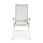 Liggende udendørs lænestol med aluminiumsstruktur, Homemotion - Ursula Viadurini