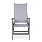 Liggende udendørs lænestol med aluminiumsstruktur, Homemotion - Ursula Viadurini