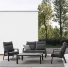 Liggende udendørs lænestol i stof og aluminium, 2 stykker - Nathy Viadurini