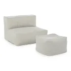 Udendørs lænestol betrukket med aftageligt stof, Homemotion - Lydia Viadurini