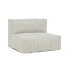 Udendørs lænestol betrukket med aftageligt stof, Homemotion - Lydia Viadurini