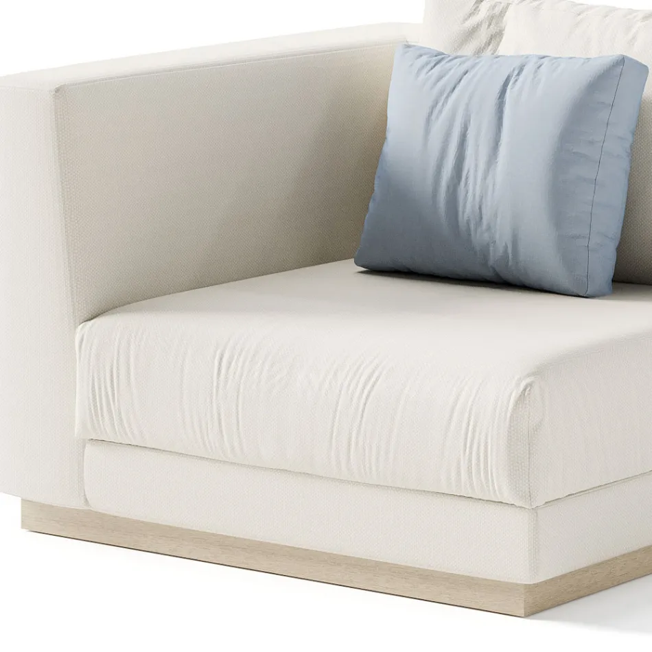 Havelænestol med højre hjørnestruktur lavet i Italien - Rubik Viadurini