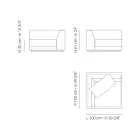 Havelænestol med højre hjørnestruktur lavet i Italien - Rubik Viadurini