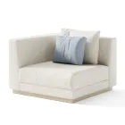 Havelænestol med højre hjørnestruktur lavet i Italien - Rubik Viadurini