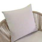 Havestol med aluminiumsramme og reb med hynder - Telt Viadurini