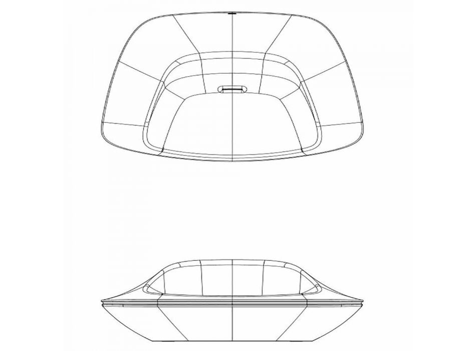 Moderne design polyethylen haven lænestol Ufo af Vondom Viadurini