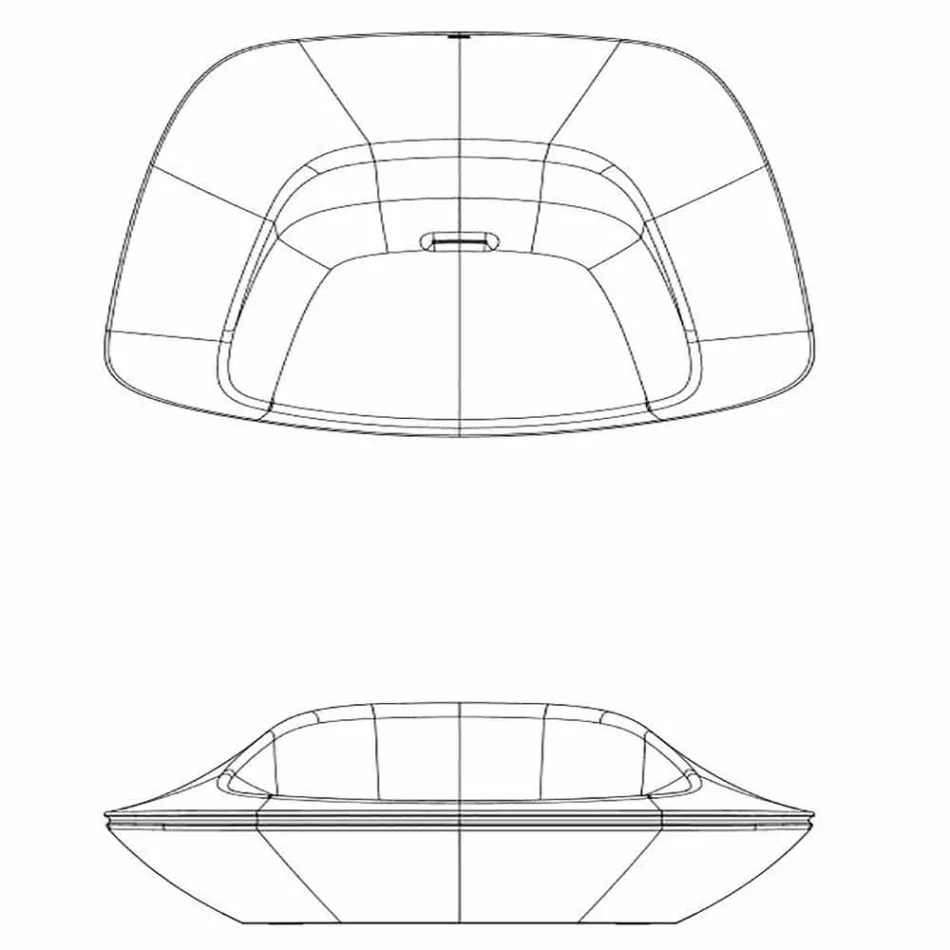 Moderne design polyethylen haven lænestol Ufo af Vondom Viadurini