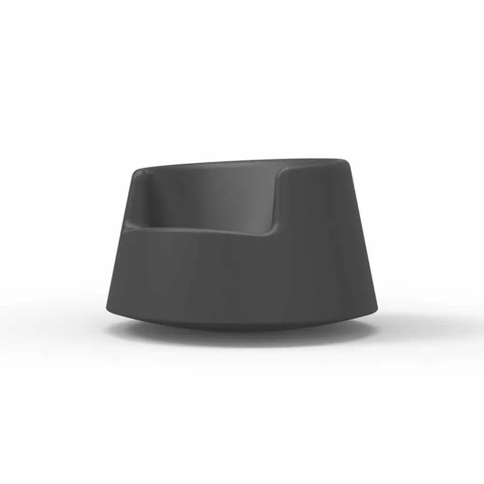 Moderne design haven lænestol Roulette Vondom i polyethylen Viadurini